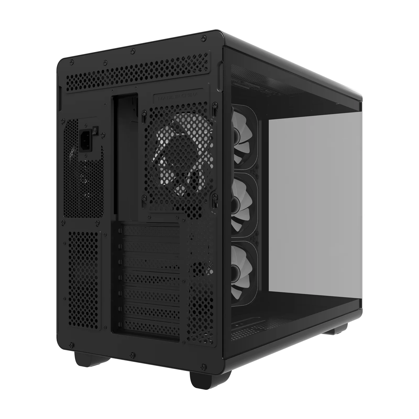 HC710 1200W 80+ Gold ARGB Akvaryum ATX Mid Tower Siyah 4