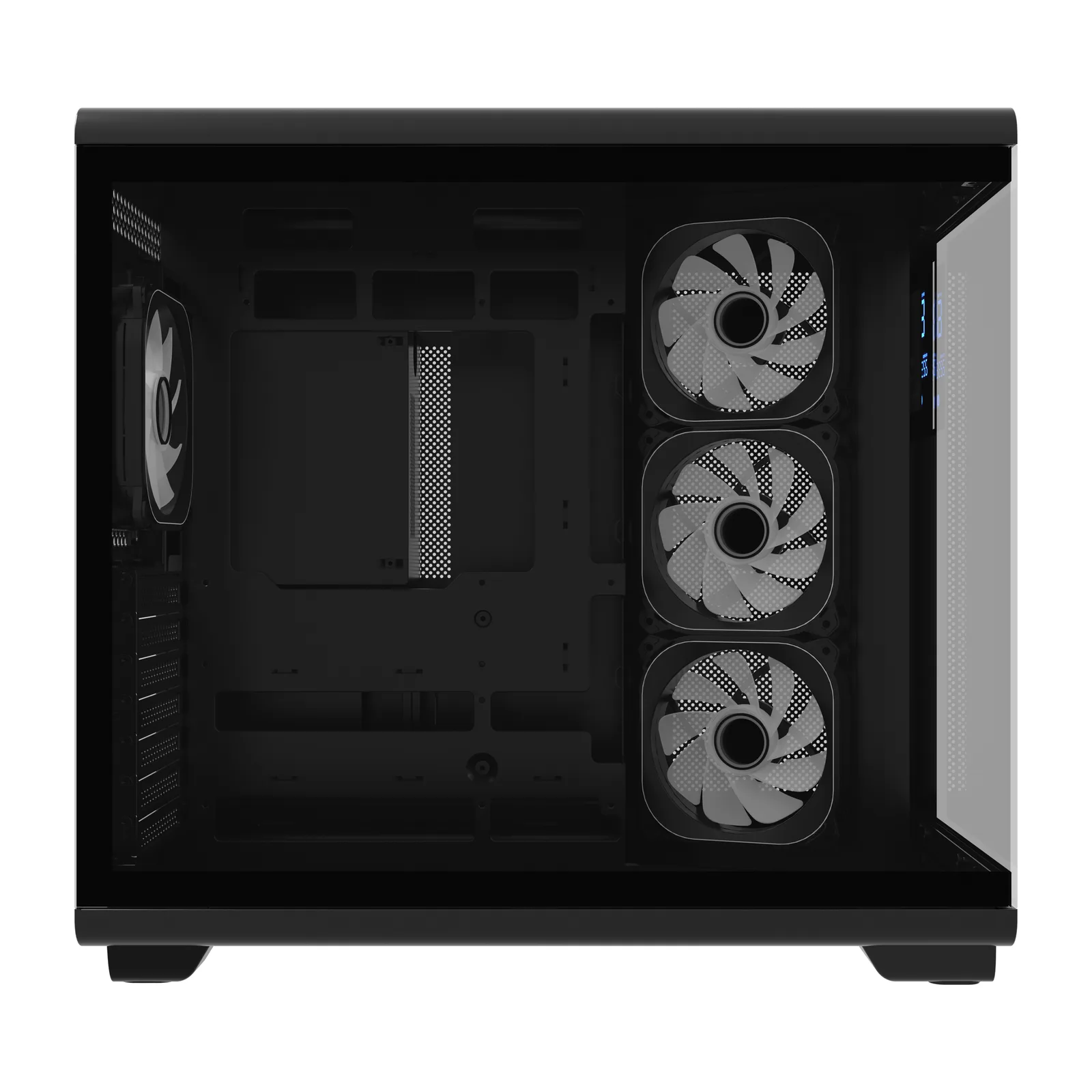 HC710 1200W 80+ Gold ARGB Akvaryum ATX Mid Tower Siyah 6